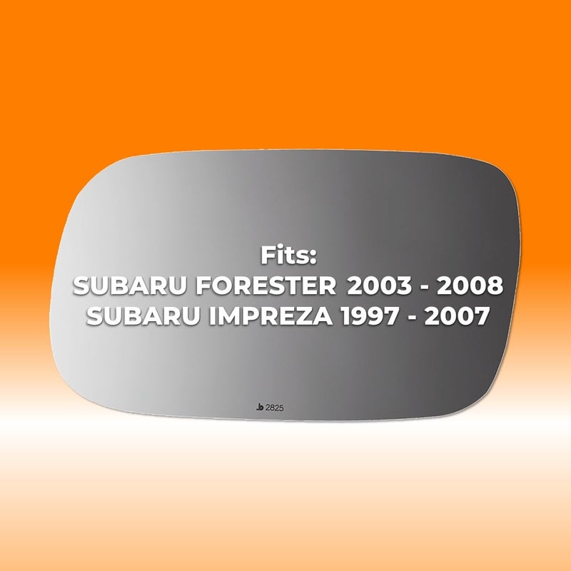 Burco 2825 Driver Side Replacement Mirror Glass compatible with Subaru Forester (2003 2004 2005 2006 2007 2008), Impreza (1997 1998 1999 2000 2001 2002 2003 2004 2005 2006 2007) - Image 3